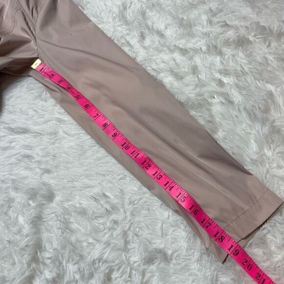 Cole Haan Pink Coat Trench Jacket Rain Womens Size M Pockets Cinch Waist - Picture 14 of 16